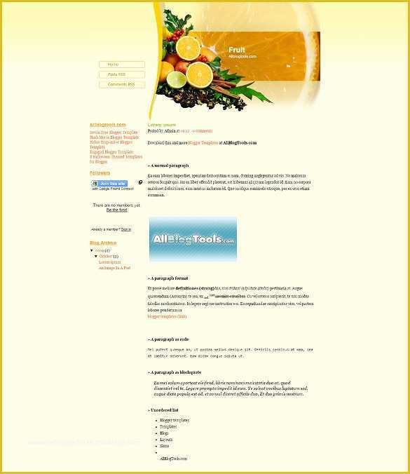 Free Recipe Blog Templates Of Food Recipe Blog Website Templates & themes