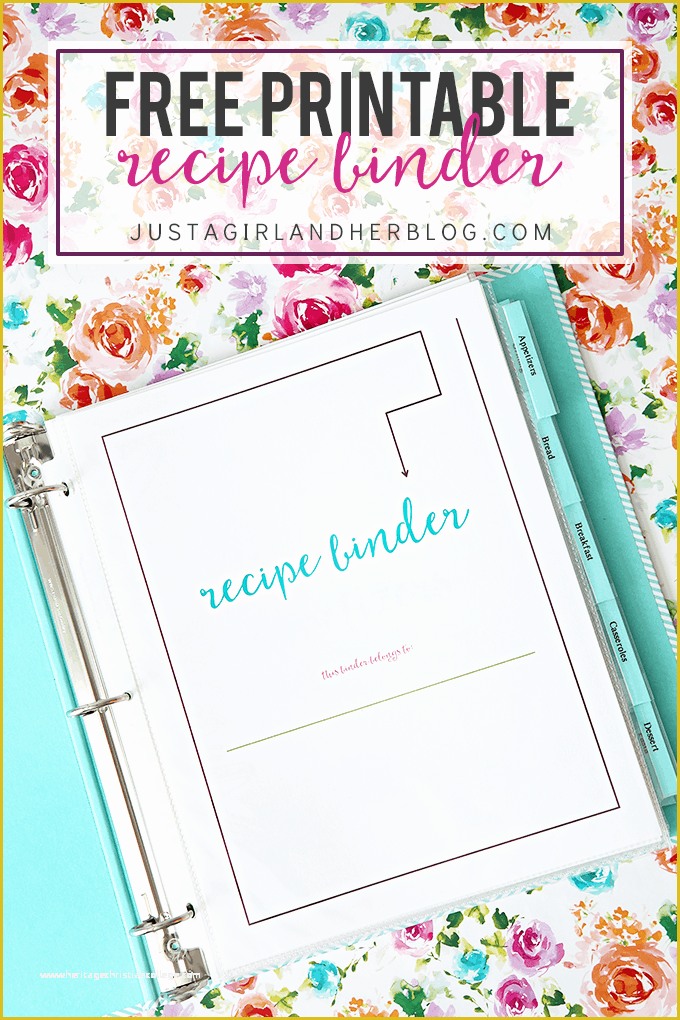 Free Recipe Blog Templates Of Free Printable Recipe Binder Just A Girl and Her Blog