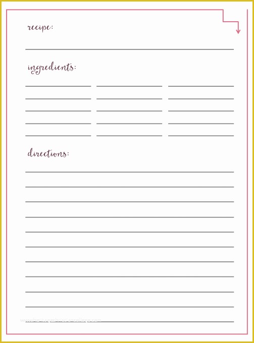 Free Recipe Blog Templates Of Free Printable Recipe Cards Just A Girl and Her Blog