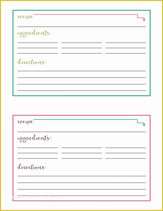 Free Recipe Blog Templates Of Free Printable Recipe Cards Just A Girl and Her Blog