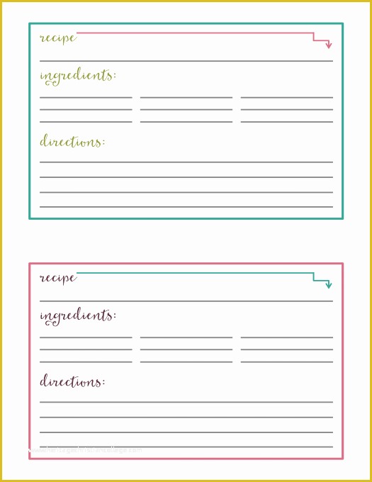 Free Recipe Blog Templates Of Free Printable Recipe Cards Just A Girl and Her Blog