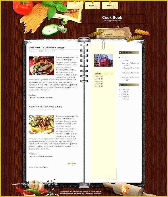 Free Recipe Blog Templates Of Free Recipe Card Maker – Balkanskireceptifo