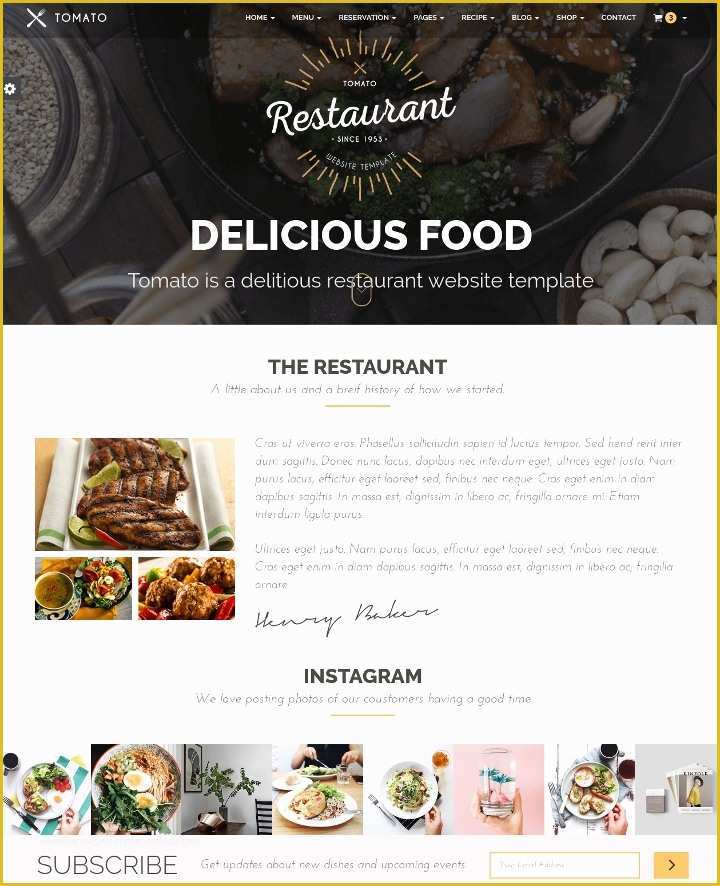 Free Recipe Website Template Of 17 Food Recipes Website themes & Templates