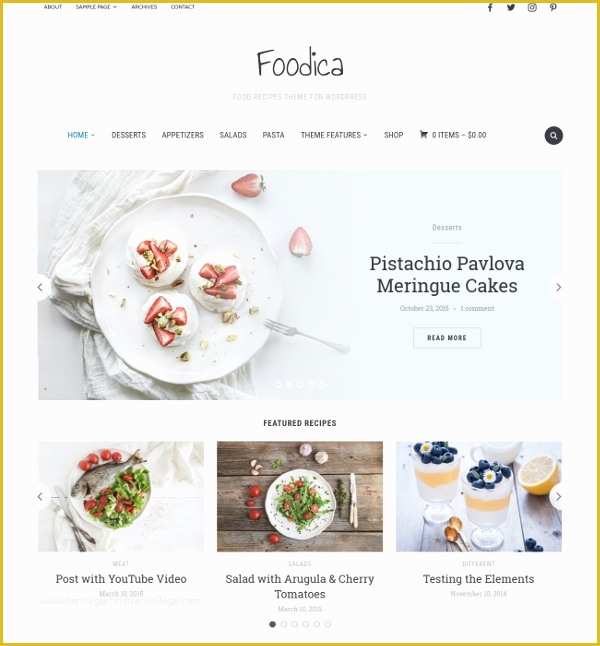 Free Recipe Website Template Of 17 Recipe Website themes & Templates