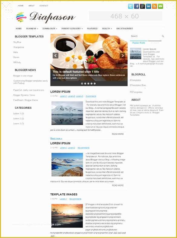 Free Recipe Website Template Of Food Recipe Blog Website Templates & themes