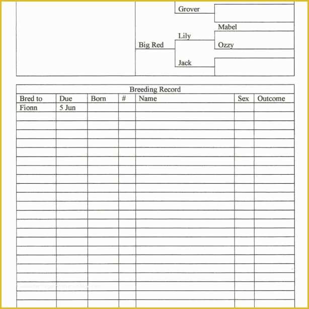 Free Record Keeping Templates Of Free Farm Record Keeping Spreadsheets