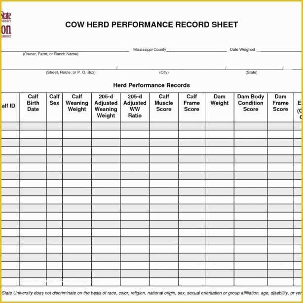 Free Record Keeping Templates Of Free Farm Record Keeping Spreadsheets