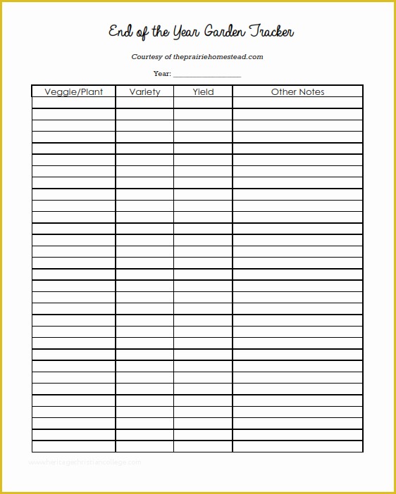 Free Record Keeping Templates Of Free Printable Homestead Record Sheets • the Prairie