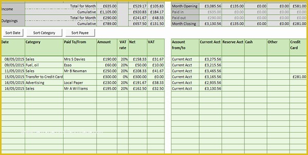 Free Record Keeping Templates Of Record Keeping Spreadsheet Templates Bookkeeping