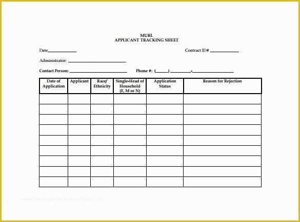 Free Recruitment Tracker Excel Template Of 10 Tracking Spreadsheet Templates Doc Pdf