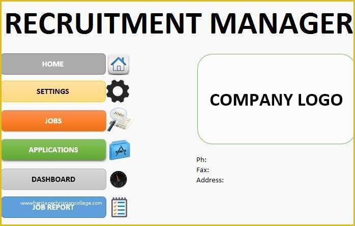 Free Recruitment Tracker Excel Template Of Recruitment Tracker Template Excel by Template124