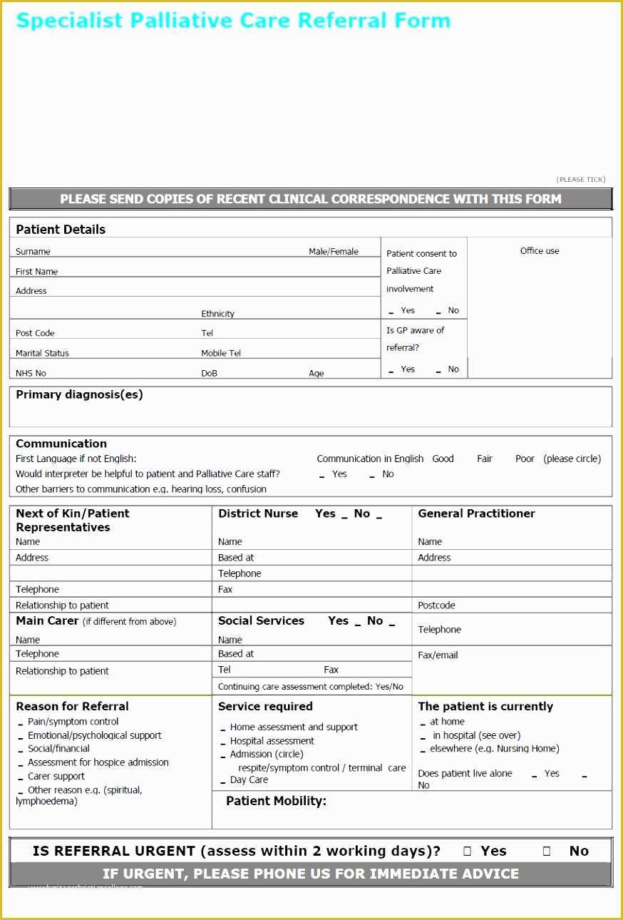 Free Referral form Template Of 10 Dental Referral form Template Lotuu