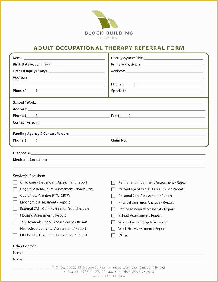 Free Referral form Template Of Blank Medical forms Free Printable Medical Physical forms