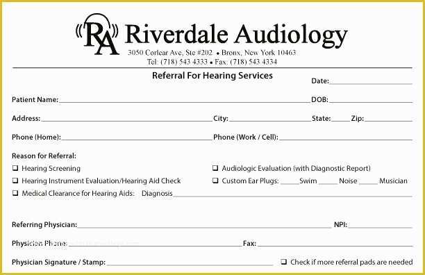 Free Referral form Template Of Medical Referral form Template – Versatolelive