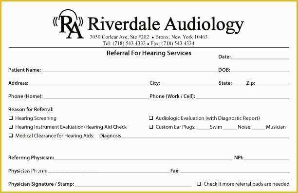 Free Referral form Template Of Medical Referral form Template – Versatolelive