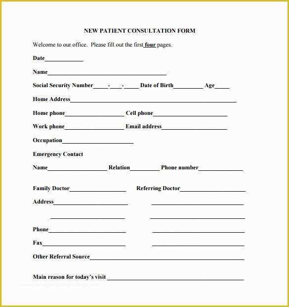 Free Referral form Template Of Medical Referral form Templates – Medical form Templates