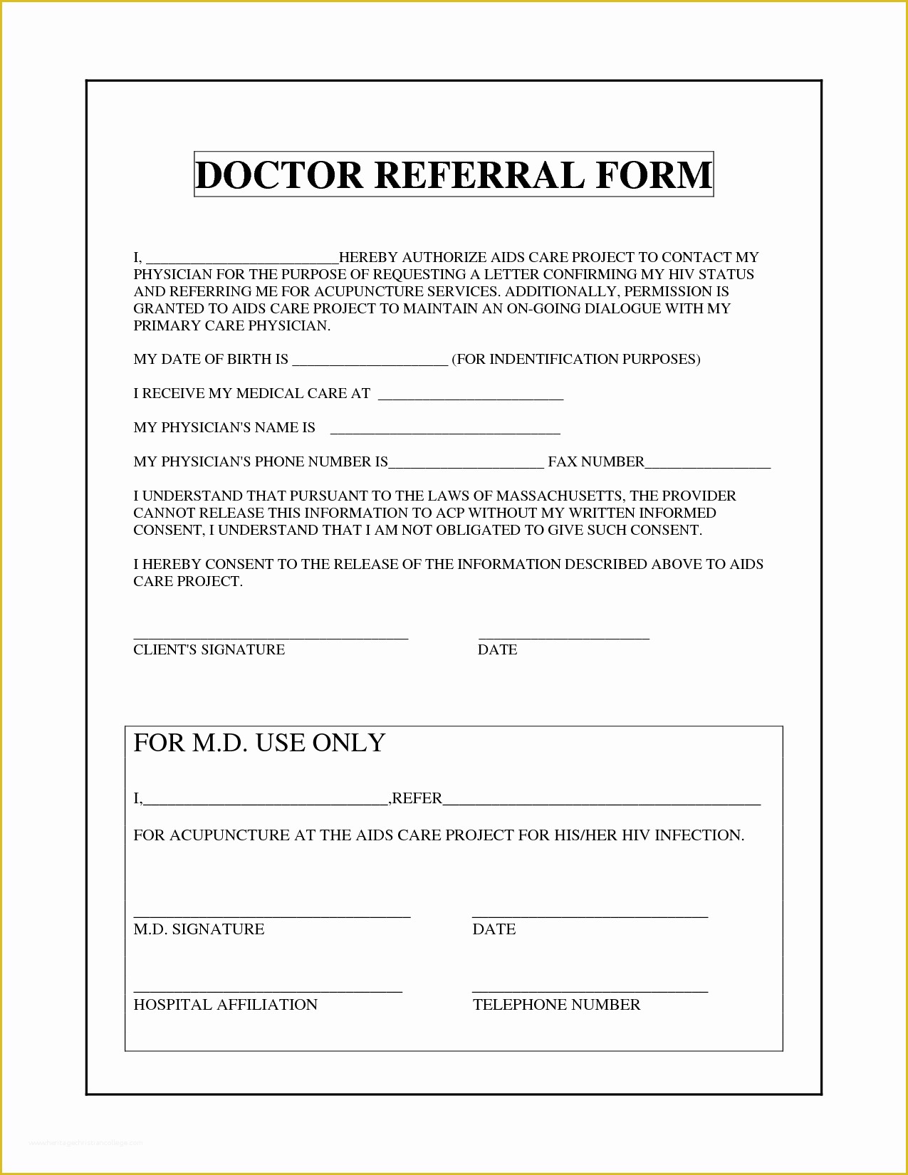 Free Referral form Template Of Physician Referral form Template Free Download
