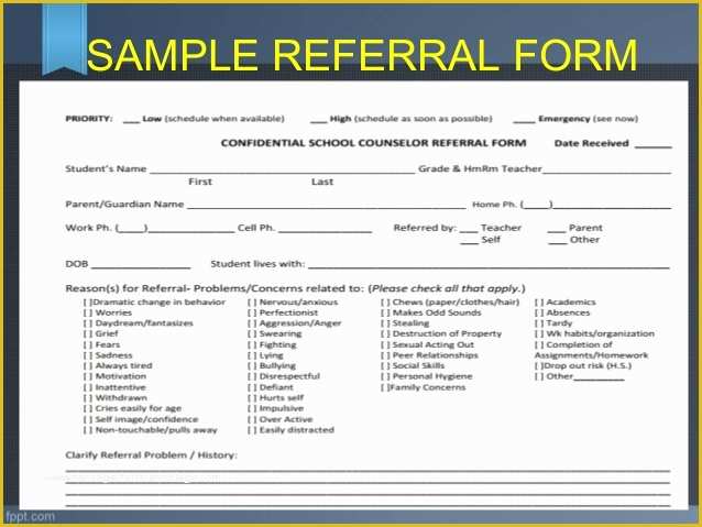 Free Referral form Template Of Referral form Templates