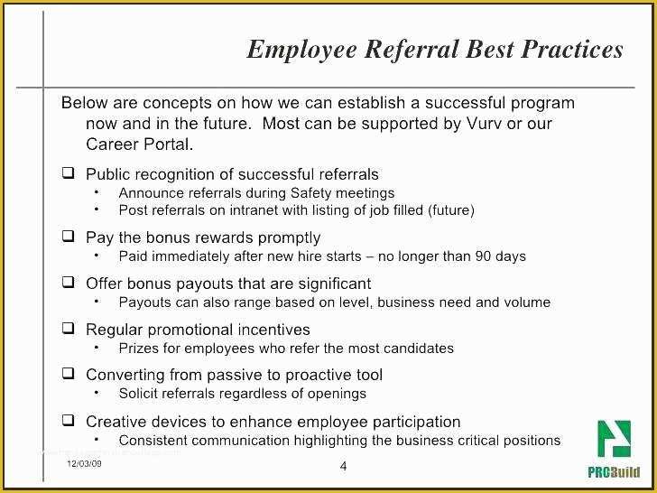 Free Referral Program Template Of Employee Incentive Program Template Bonus Plan Examples