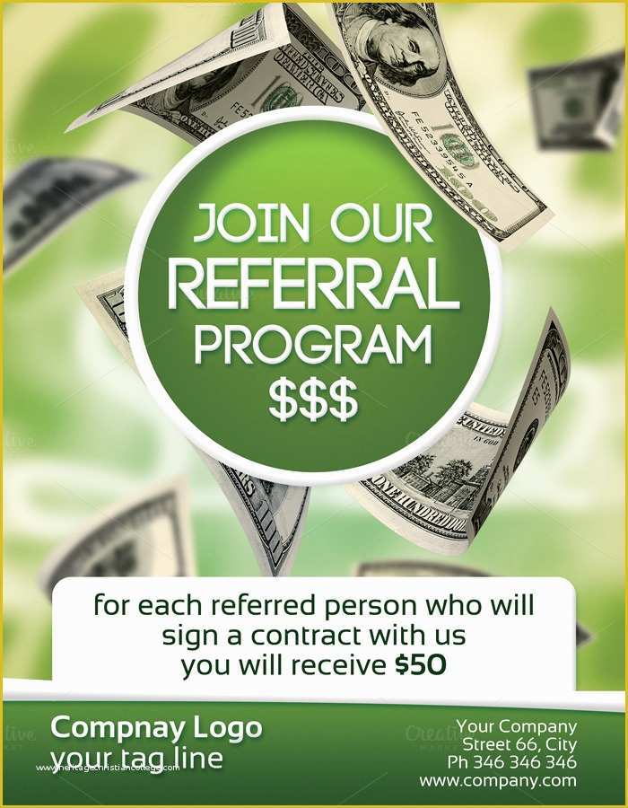 Free Referral Program Template Of Referral Program 2 Sided Flyer Flyer Templates On