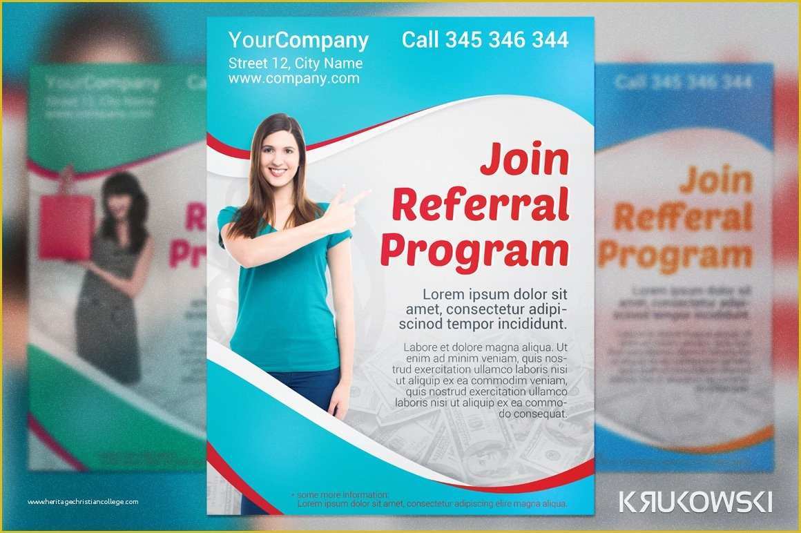 Free Referral Program Template Of Refferral Program Modern Flyer Flyer Templates