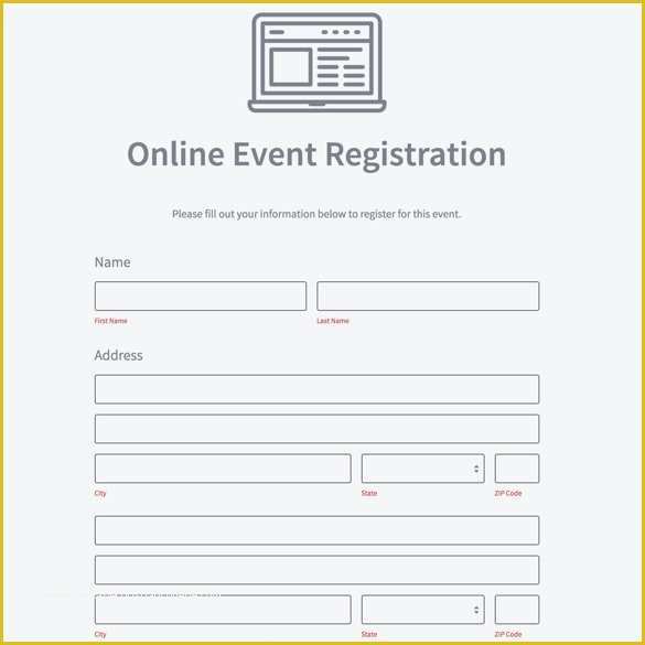 Free Registration form Template Of event Registration form Builder