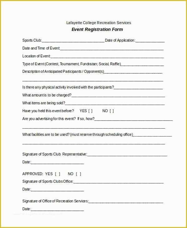 Free Registration form Template Of Registration form Templates