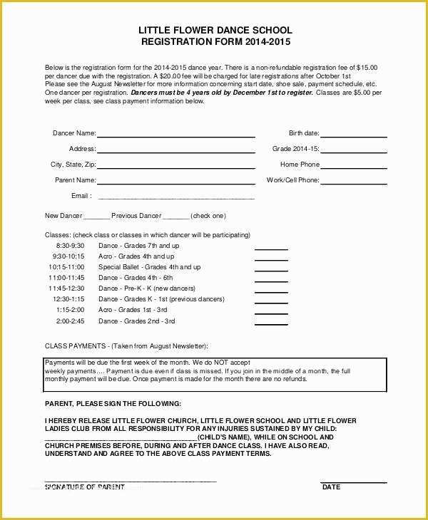 Free Registration Template Of Registration form Template 9 Free Pdf Word Documents