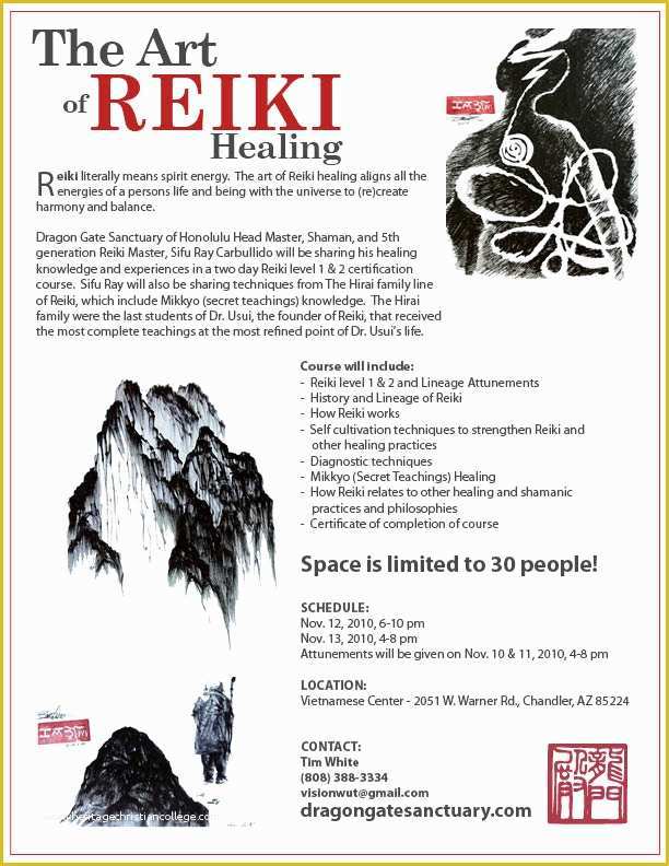 Free Reiki Brochure Template Of Az Reiki Flyer Online 2 – Dragon Gate Sanctuary