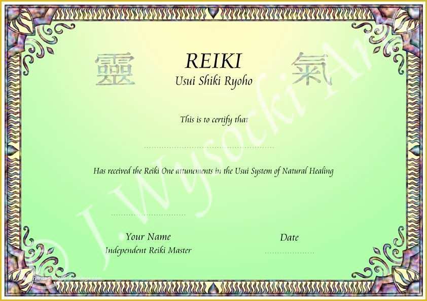 Free Reiki Brochure Template Of Free Printable Reiki Certificate Templates Reiki