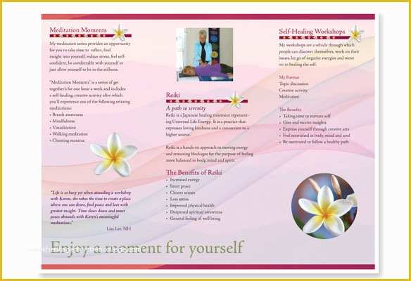 Free Reiki Brochure Template Of Reiki Brochures – Jennie Design