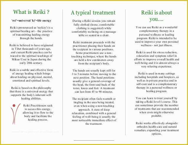 Free Reiki Brochure Template Of Reiki Pamphlets Related Keywords Reiki Pamphlets Long