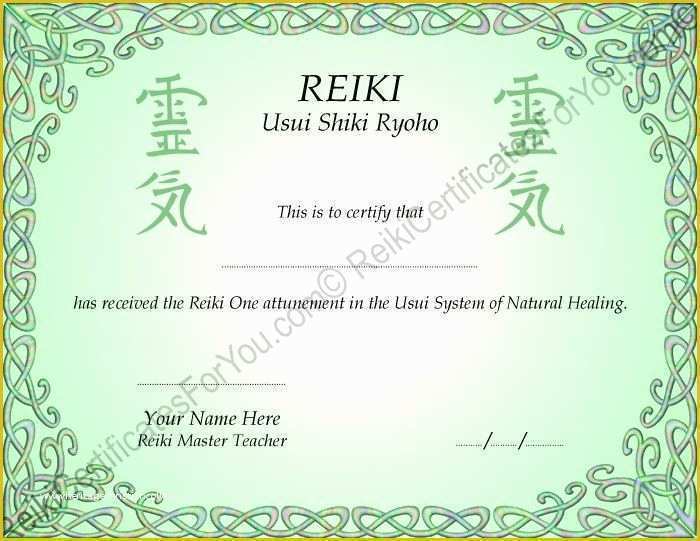Free Reiki Brochure Template Of Usui Shiki Ryoho Certificate Template Reiki Brochure