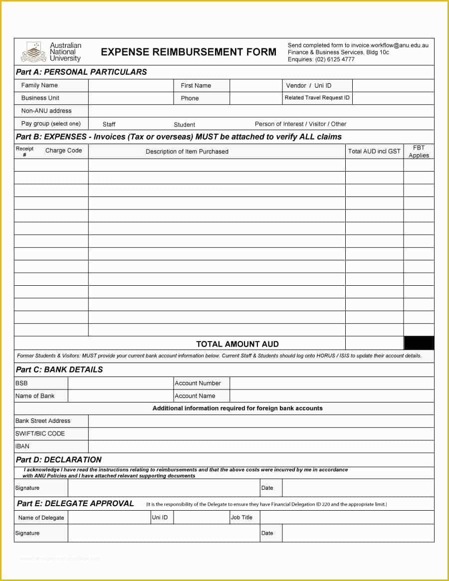 Free Reimbursement Request form Template Of 47 Reimbursement form Templates [mileage Expense Vsp]