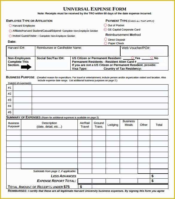 Free Reimbursement Request form Template Of 9 Sample Expense Reimbursement forms