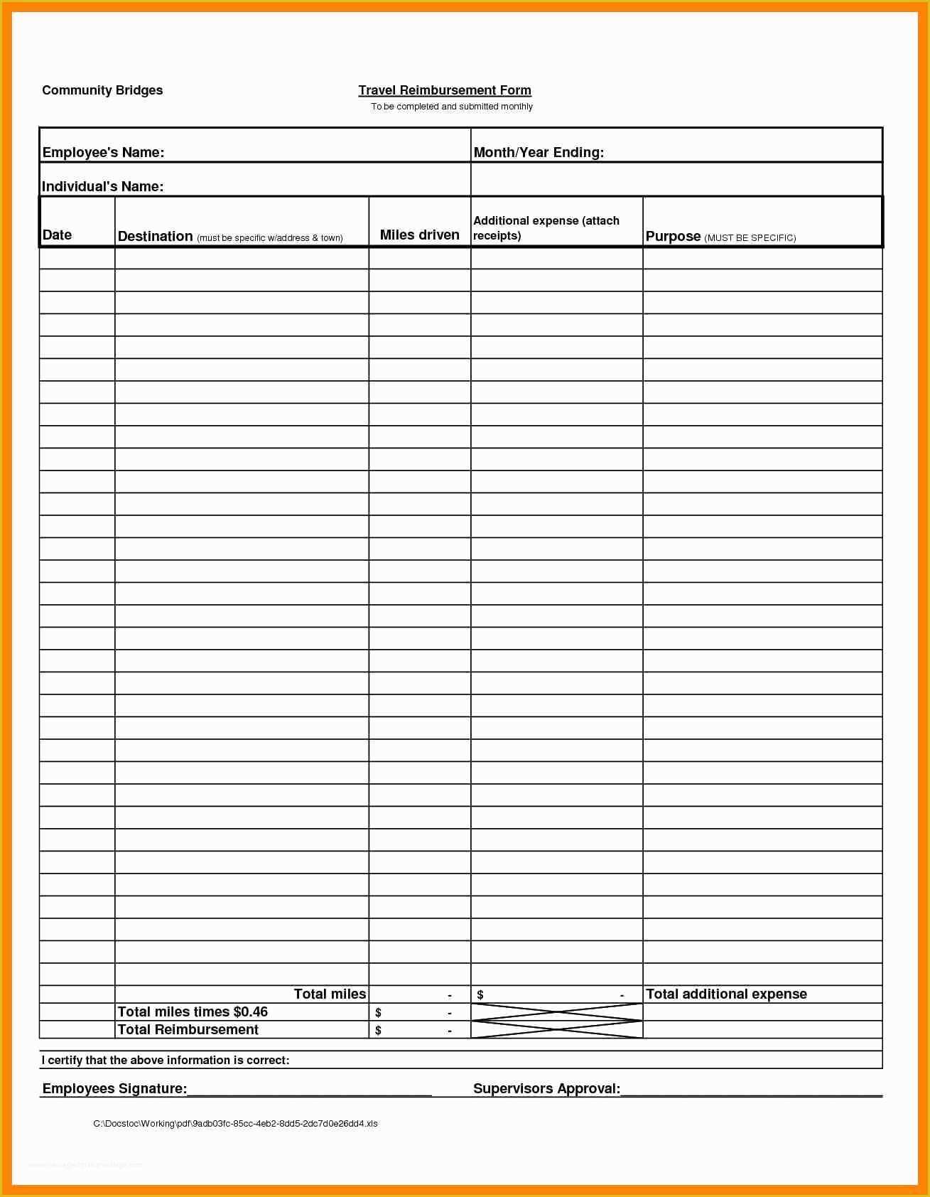 Free Reimbursement Request form Template Of Expense Reimbursement Template Portablegasgrillweber