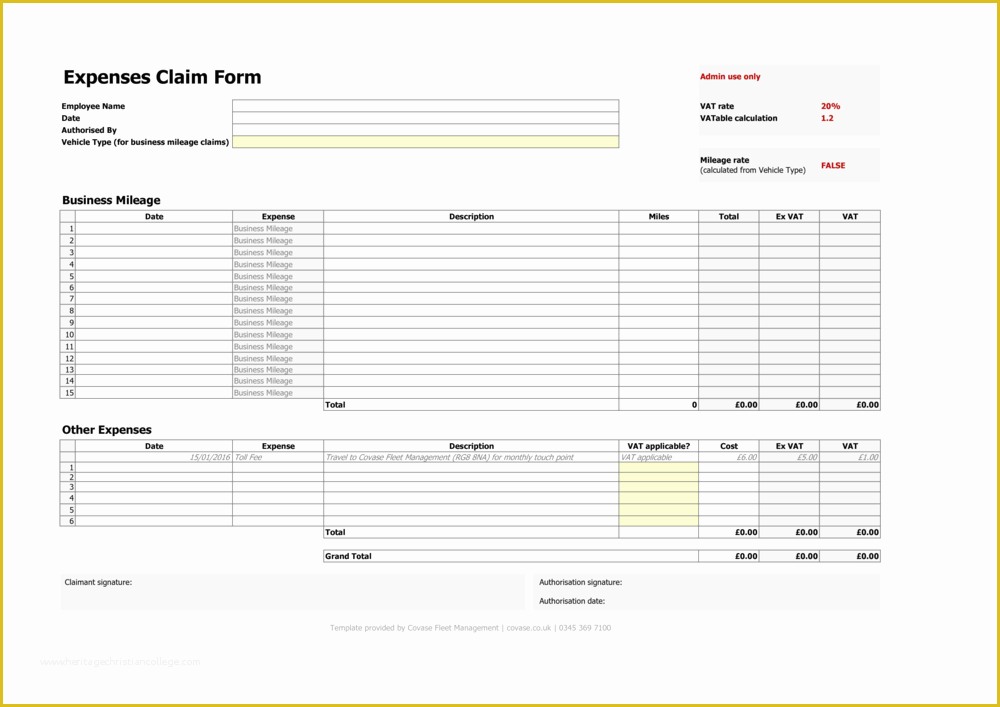 Free Reimbursement Request form Template Of Expenses form Uk