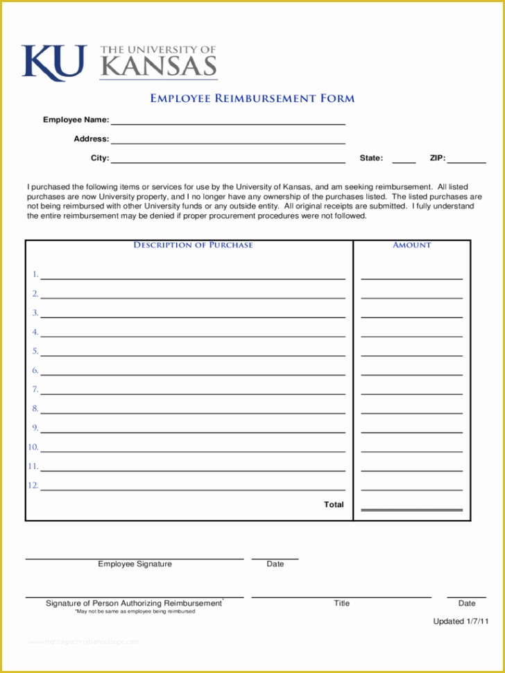 Free Reimbursement Request form Template Of form Expense Reimbursement form
