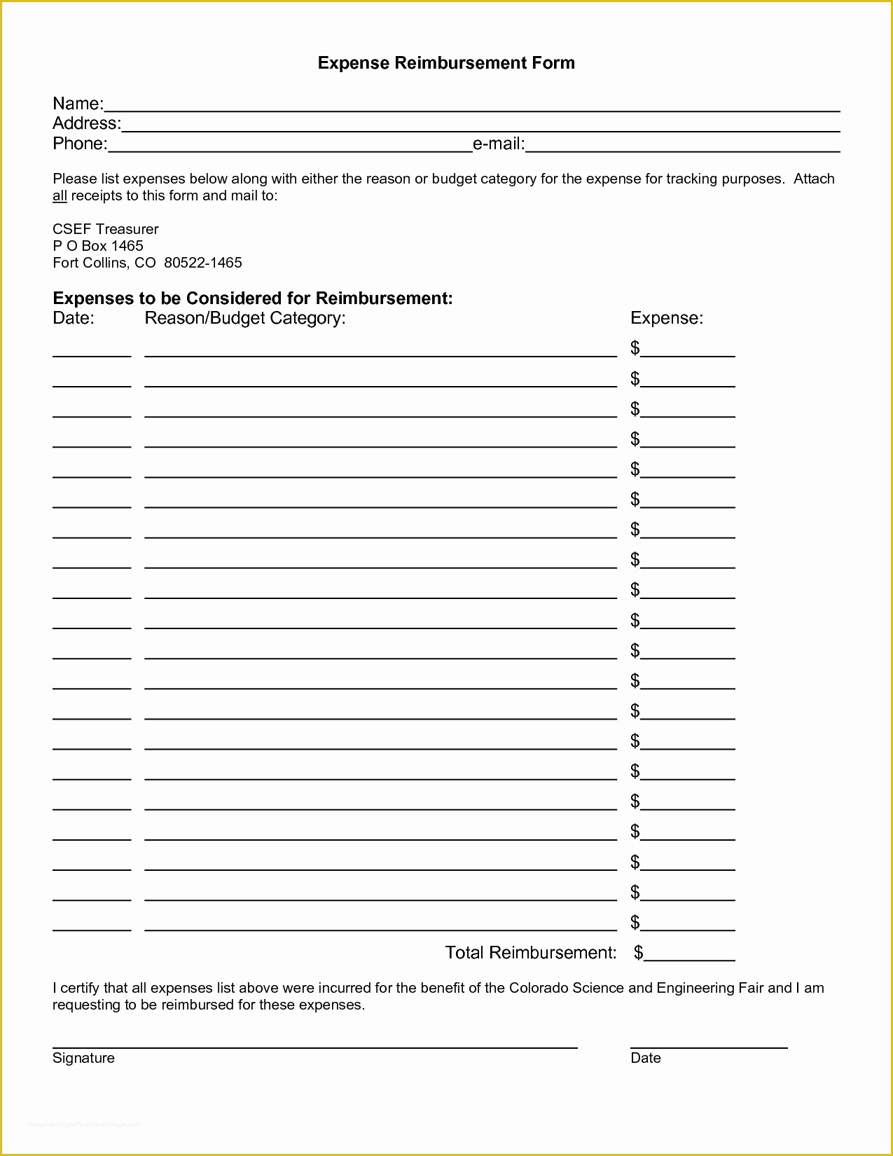 Free Reimbursement Request form Template Of Free Reimbursement Request form Template Blank Personal