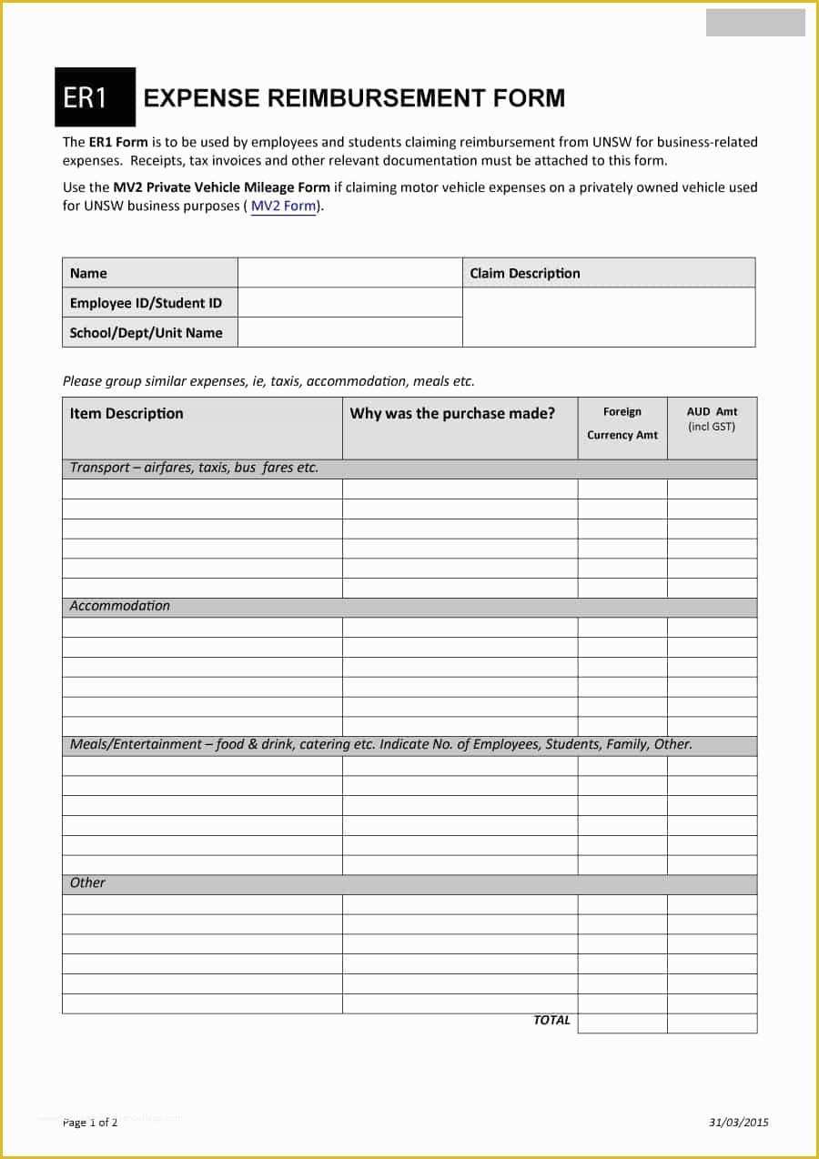 Free Reimbursement Request form Template Of Reimbursement form Template Expenses Pdf Release Claims