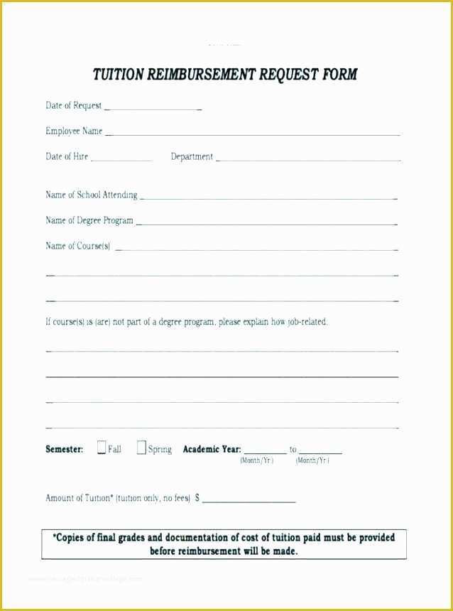 Free Reimbursement Request form Template Of Reimbursement form Template