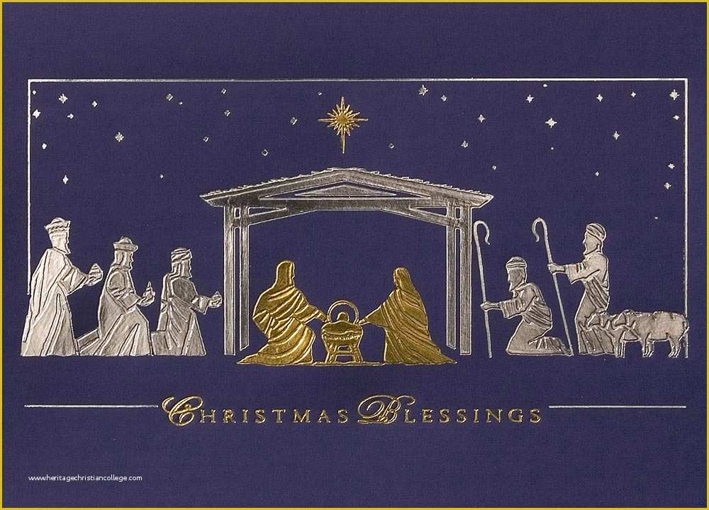 Free Religious Christmas Card Templates Of Quotes About Nativity Scene 