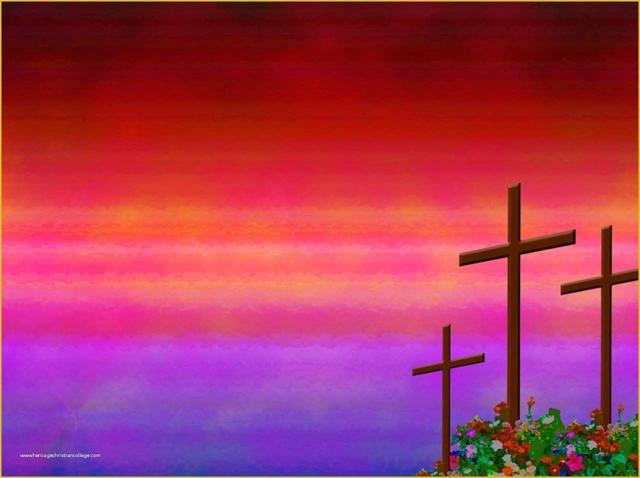 Free Religious Powerpoint Templates Of Christian Rose Garden Powerpoint Background Available In