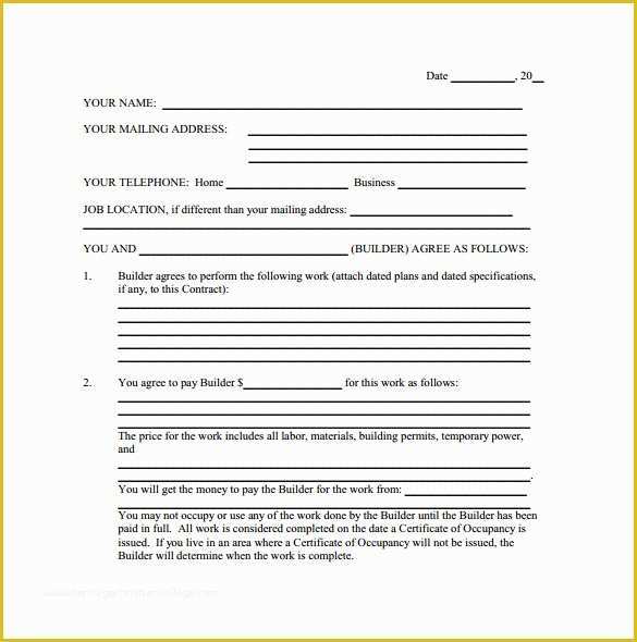 Free Renovation Contract Template Of 14 Remodeling Proposal Template