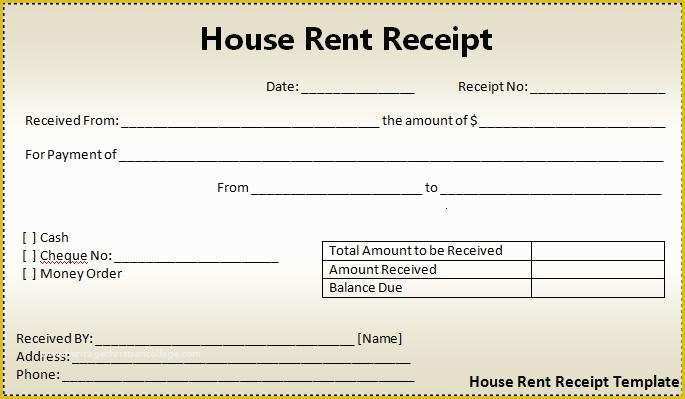 Free Rent Invoice Template Word Of 16 House Rent Receipt format