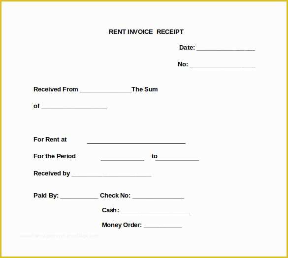 Free Rent Invoice Template Word Of 9 Sample Rent Invoice Templates to Download
