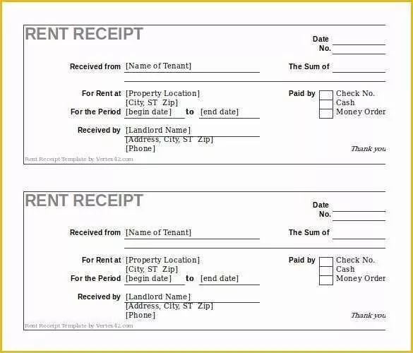 Free Rent Receipt Template Excel Of 35 Rental Receipt Templates Doc Pdf Excel