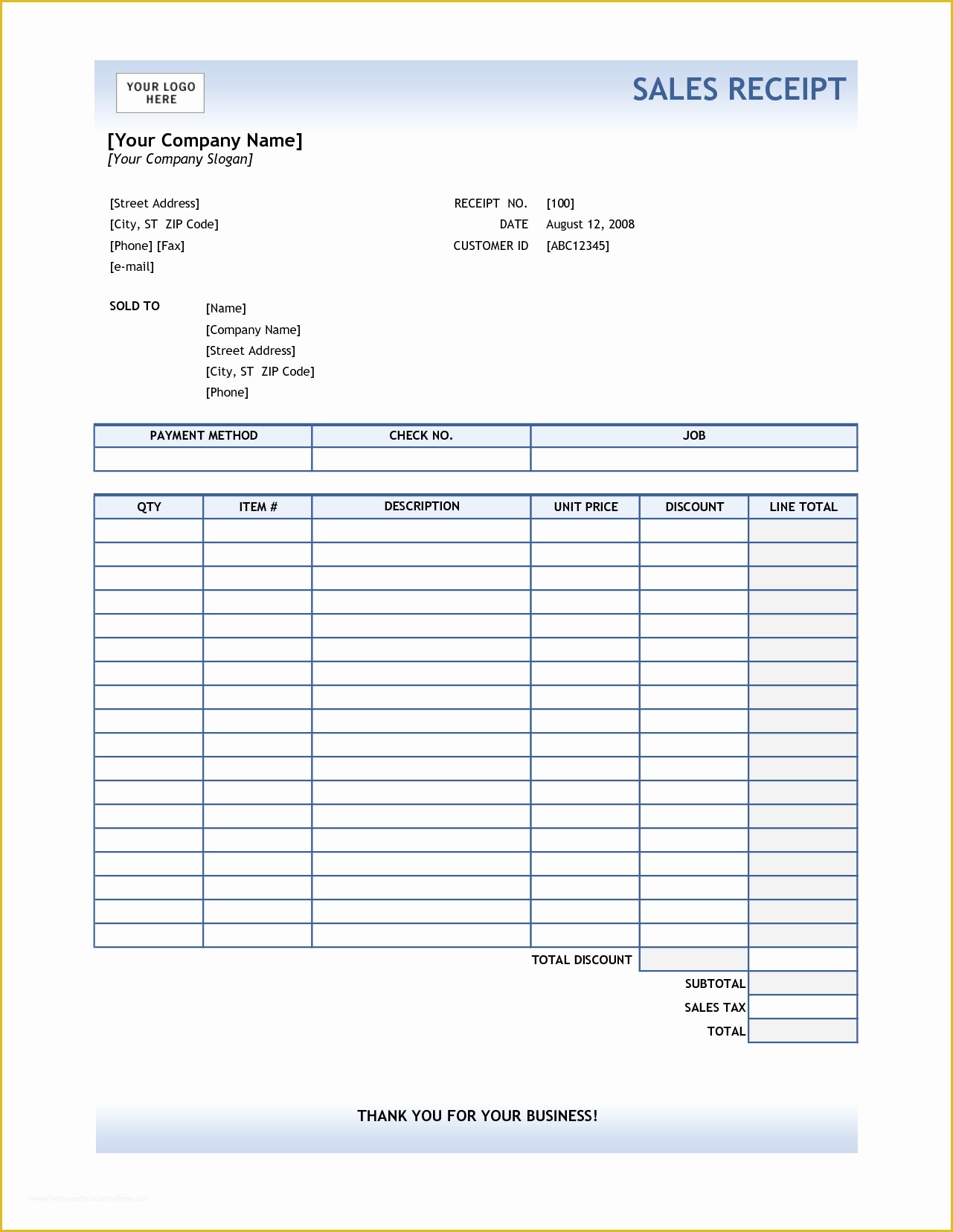 Free Rent Receipt Template Excel Of 4 Excel Receipt Template
