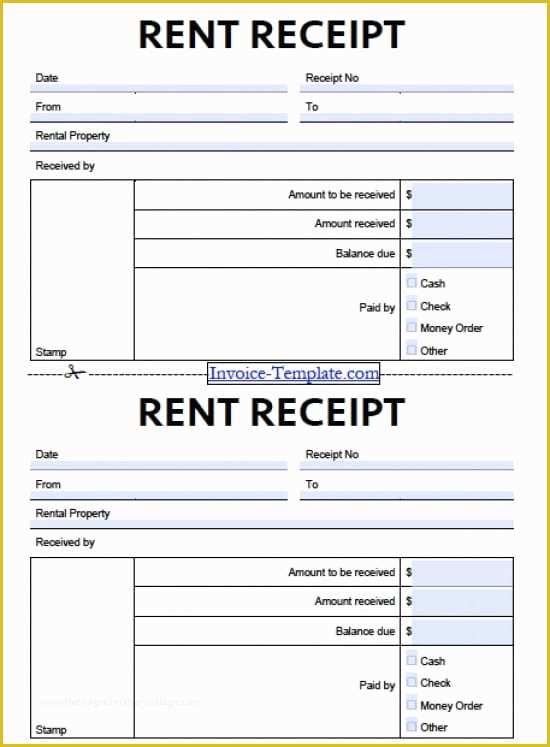 Free Rent Receipt Template Excel Of Free Monthly Rent to Landlord Receipt Template