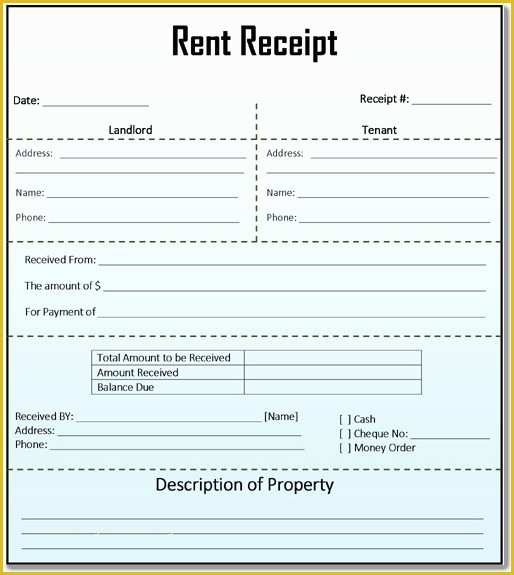 Free Rent Receipt Template Excel Of House Rent Receipt Template Doc